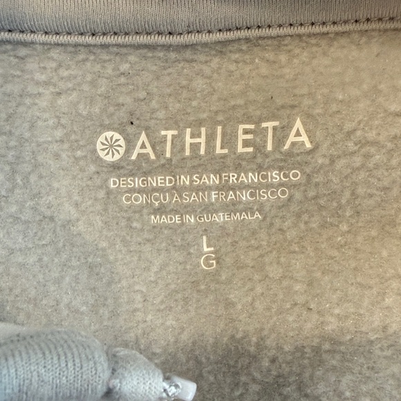 Athleta Altitude Polartec Zippered Vest in Stratus Grey Size Large - Picture 10 of 13